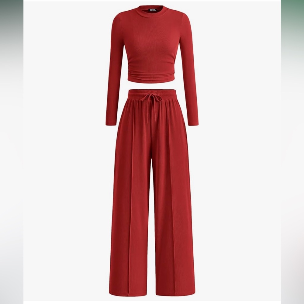 BTFBM 2 Piece Sets For Women Ribbed Matching Lounge Set
Casual, Fall Outfits,